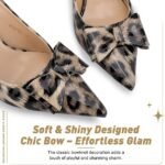 Zelaprox Pointed Toe Slingback Pumps with Adjustable Buckle & Bow - Image 4