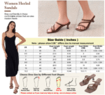 Zelaprox Square Toe Kitten Heel Sandals - Image 11