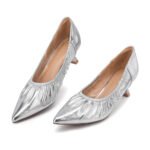 Zelaprox Pointed Toe Wedding Shoes: Low Heel for Party