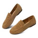 Zelaprox Women's Suede Penny Loafers for Office & Casual - Image 6