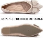 Zelaprox Dressy Comfort Flats for Women - Silver Bowknot - Image 10