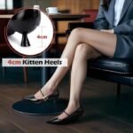 Vintage-Inspired Mary Jane Pumps with Low Kitten Heel - Image 8