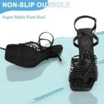 Zelaprox Woven High Heel Sandals | Strappy & Square Toe - Image 7