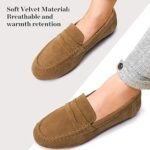 Zelaprox Women's Suede Penny Loafers for Office & Casual - Image 5