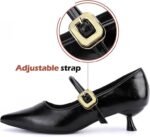 Vintage-Inspired Mary Jane Pumps with Low Kitten Heel - Image 5