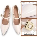 Vintage-Inspired Mary Jane Pumps with Low Kitten Heel - Image 3