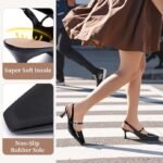 Zelaprox Square Toe Kitten Heels | Mary Jane Pumps with Buckle Strap - Image 8