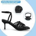 Zelaprox Woven High Heel Sandals | Strappy & Square Toe - Image 3
