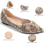 Zelaprox Dressy Comfort Flats for Women - Silver Bowknot - Image 8