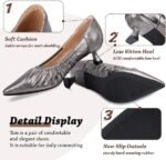 Zelaprox Pointed Toe Wedding Shoes: Low Heel for Party - Image 3