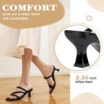 Zelaprox Square Toe Kitten Heel Sandals - Image 9